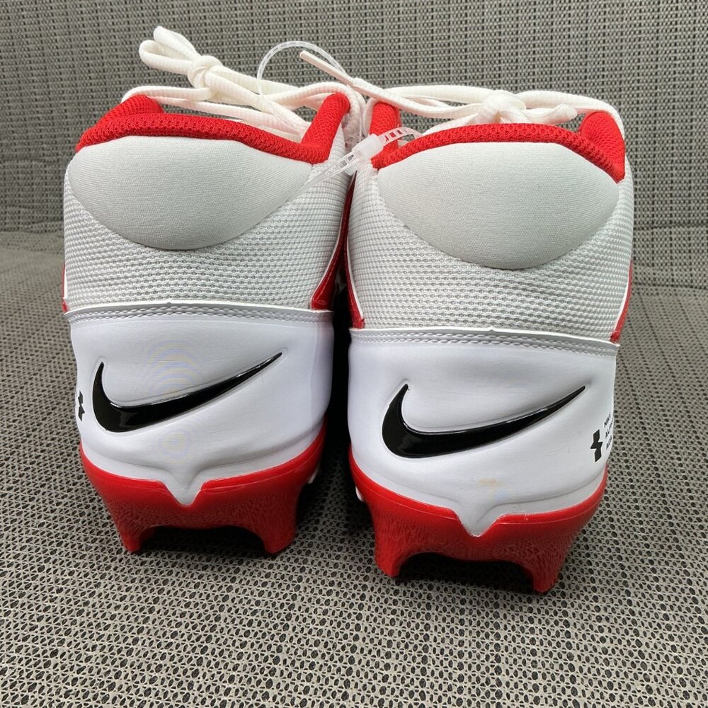 Nike Alpha Menace 4 Men’s Size 15 Red/White Pro Football Cleats - Picture 6 of 9